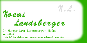 noemi landsberger business card